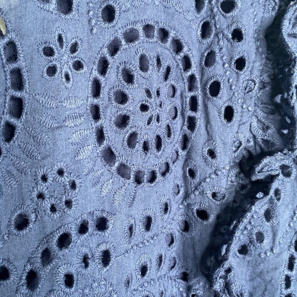 INC Ruffled Eyelet Blouse - Picture 5 of 8